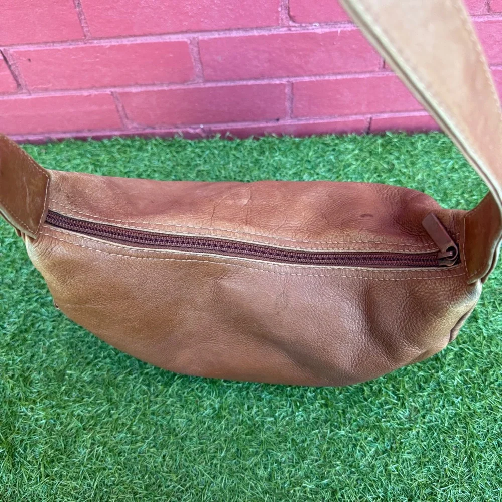 Vintage Y2K Wilsons Leather‎ Hobo Purse Shoulder Bag Women Boho Preppy Brown